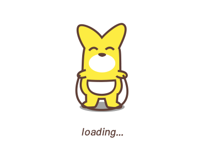 Loading animal animation gif loading waiting
