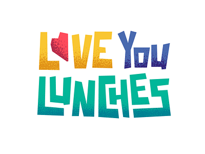 Love You Lunches blog food logo love lunch