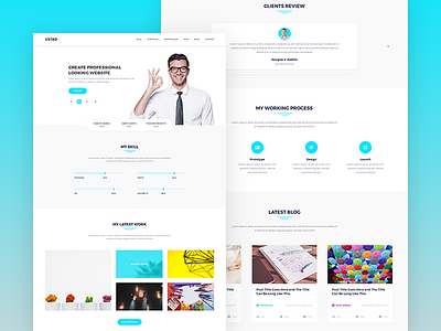 Epic Portfolio Challenge hero homepage inspiration landing minimal minimalistic page personal cv portfolio portfolio redesign ui web website