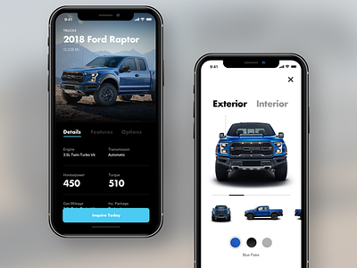 Automotive Design Exploration automotive cars gallery ios mobile ui ux