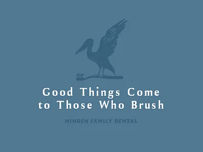 Minden Family Dental brand design brand design branding dentist dentist logo logo logo design toothbrush