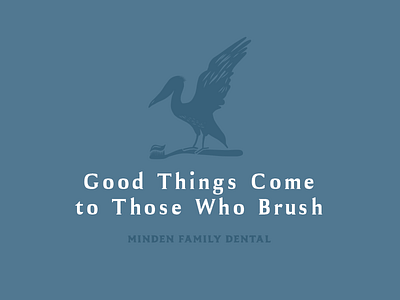 Minden Family Dental brand design brand design branding dentist dentist logo logo logo design toothbrush