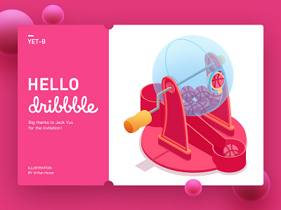 Hello dribbble debut shot debuts first shot hobbit illustration