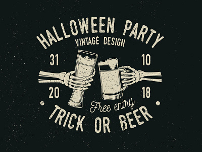 Halloween Party beer halloween hand paty skeleton