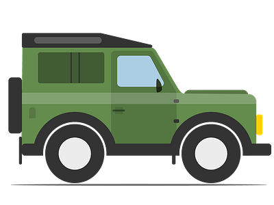 4x4 car illustration illustrator vector wacom