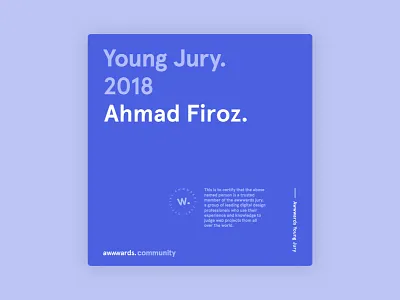 Joined Awwwards Community awwwards clean judge jury young jury web