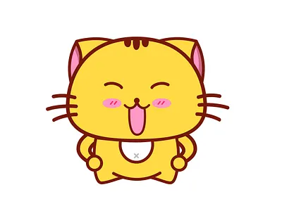 the yellow cat cat icon
