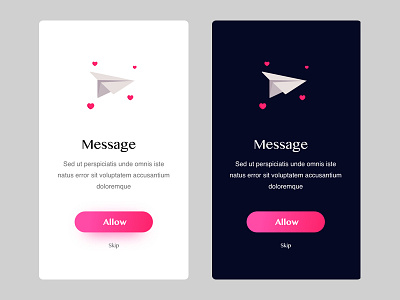 Message allow message sketch ui uiux