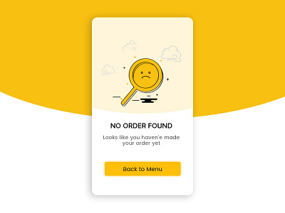 No Order Found bug error found illustration menu no item no order sad search bar search search engine