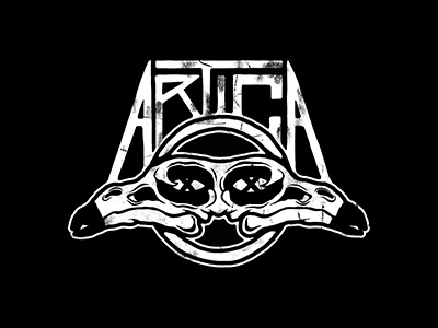 Artica Band Merch design merch skull text texture typography weird