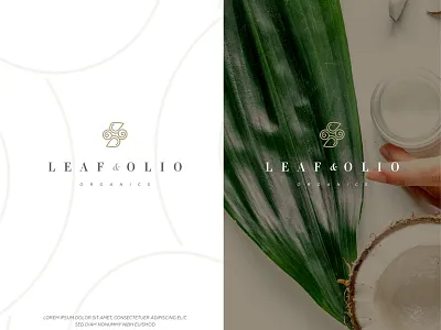 Leaf & Olio Organics Logo Concept branding cosmetics logo logo design luxury logo organic organic cosmetics organics