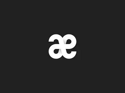 Antego a e letter ligature monogram