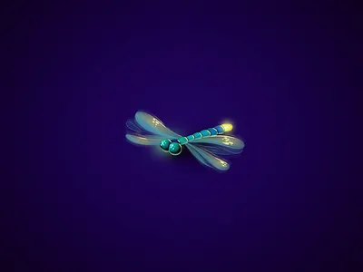 Dragonfly Icon character character design dragonfly game design gamedev icon logo ui web