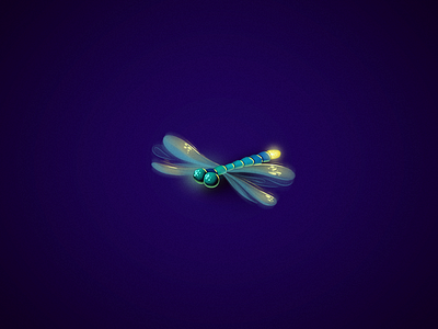 Dragonfly Icon character character design dragonfly game design gamedev icon logo ui web