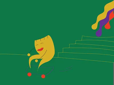 Patatine bold colours crisps illo summer