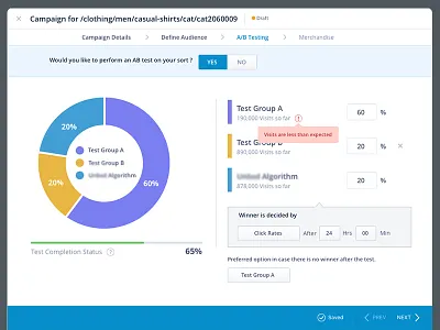 A/B Testing ab testing application distributor ui ux web