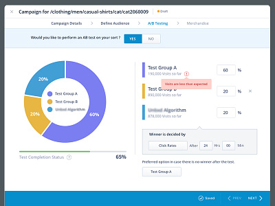 A/B Testing ab testing application distributor ui ux web