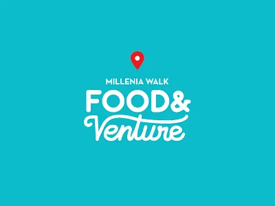 Food & Venture branding event lock up logo vector