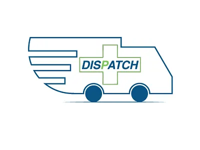 DISPATCH TRUCK LOGO illustration logo medicine street stroke truck van vehicle