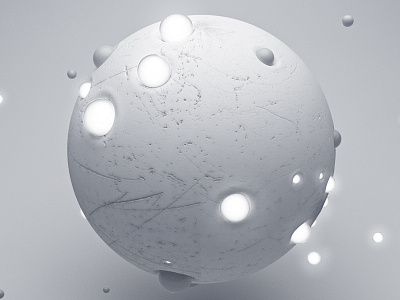 White Series Vol 2 3d cinema 4d geometric light spheres white