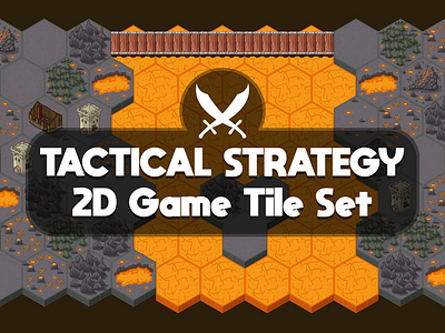 Strategy Game Tile Set 2d game game assets strategy tileset