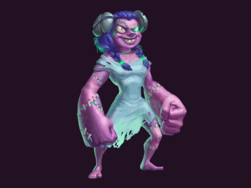 Example of Zombie Girl Animation