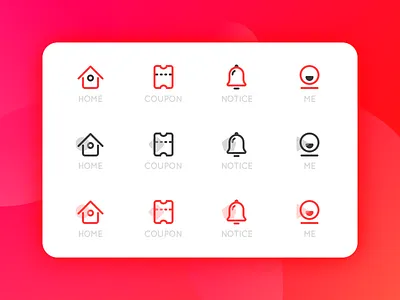 ICON PRACTICE color icon icon outline icon solid icon tab