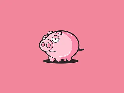 piggy cute farm mascot pig piggy