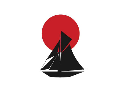 Sailboat icon icon logo logoclub logoinspiration logotype sailboat