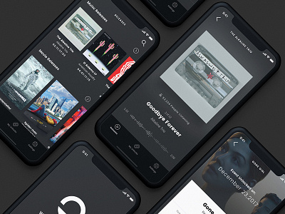 Odeum Screens app branding media movies music player streaming ticket tv ui unlock ux