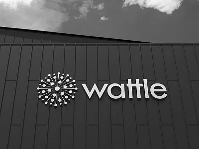 Wattle Cloud 2d brand branding identity layout logo logotype mark monogram type typography