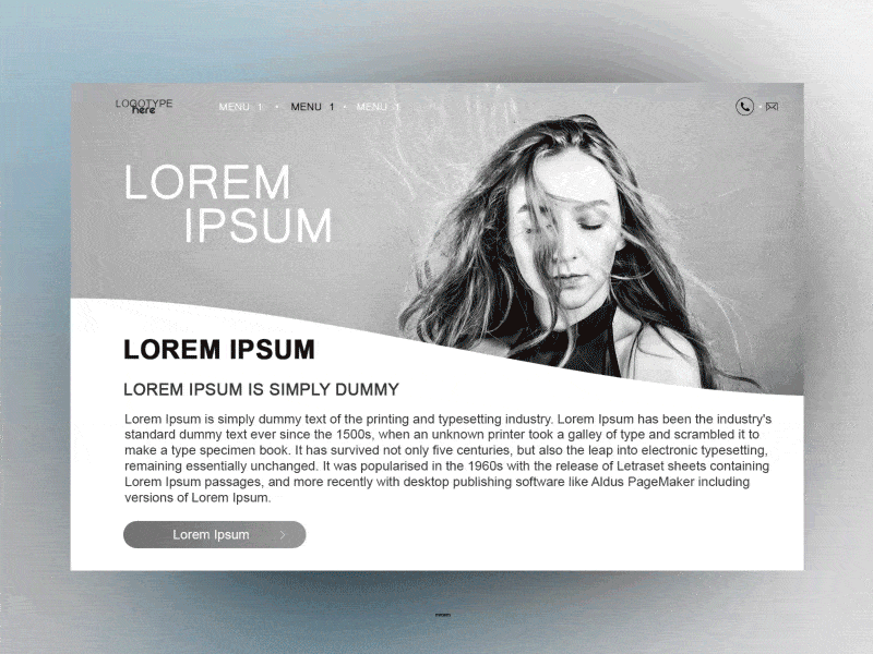 Site 1 Min animation concept ui ux website