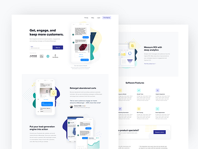 Redesign for chatchamp illustration landingpage branding marketing