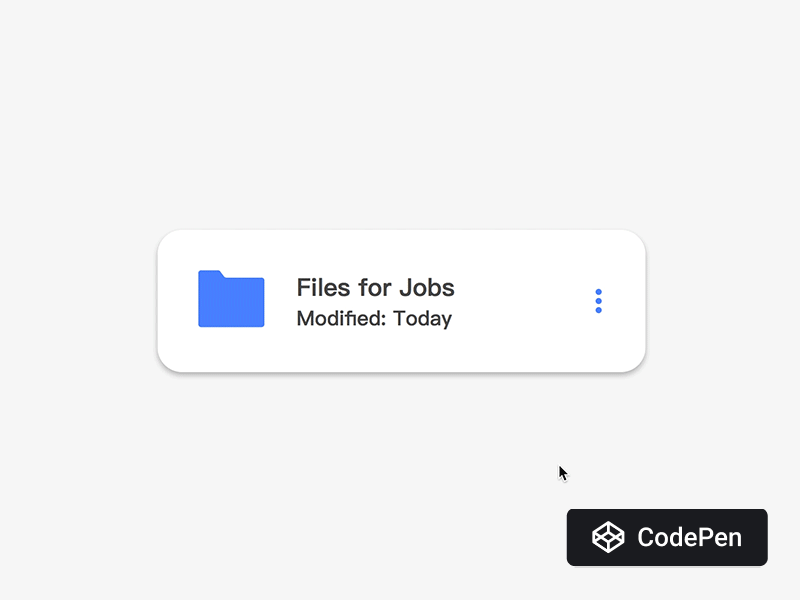 Upload Files (CodePen) by Yancy Min on Dribbble