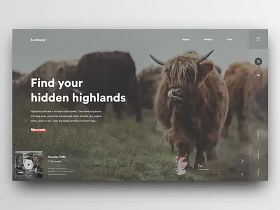 Shot006 - Scotland clean design designer interface minimal portfolio sketch ui ux webdesign