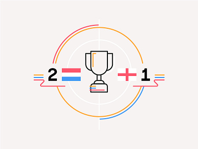 Croatia Vs England | Prediction 2d croatia design england flat geometry goal illustration line icon soccer worldcup worldcup