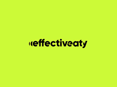 Effectiveaty graphic design identity logo logotype. food service