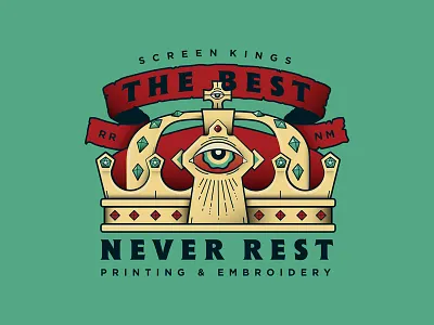 The Best Never Rest art best crown doodle draw eye graphic illustration king phrase quote