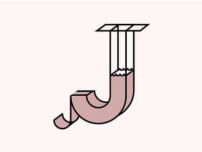 jayyyyyy 26daysoftype dimension dusty pink j pink type