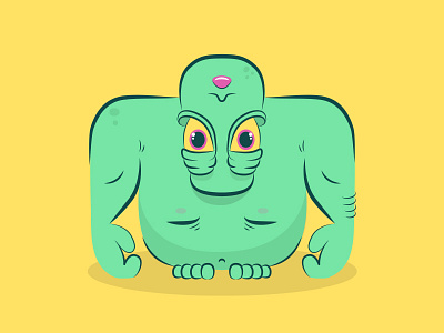 Monster art character design illustration monster