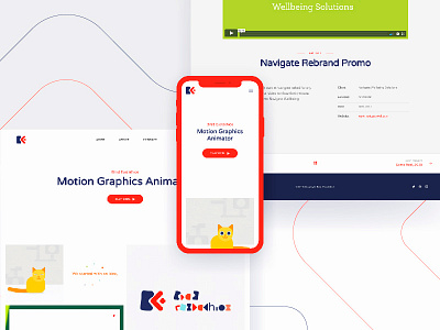 Brad Eustathios Website animation animator branding development icon identity mark mograph motion graphics portfolio web design website