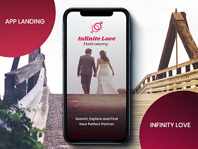 Infinity Love - Matrimony app app creative dailychallenge landing matrimony new ui ux