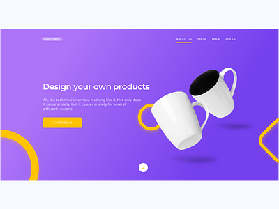 Website for new customer ecommerce gradient