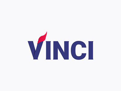 Vinci Logo dalexsketoneto dragos dragos alexandru flames. red and blue. logo type simple logo victory vinci wings