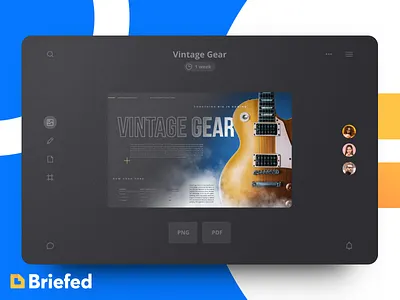 Briefed - Reimagining the Design Brief brief create design software team tool ui ux