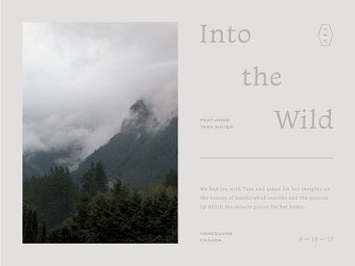 into the wild layout rugs typography