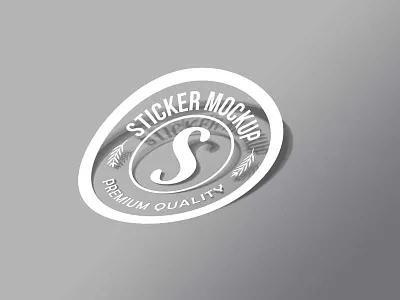 Free Sticker Mockup PSD free psd freebie mockup psd sticker sticker mockup