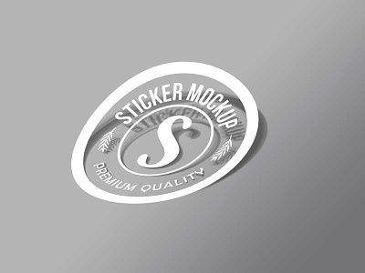 Free Sticker Mockup PSD free psd freebie mockup psd sticker sticker mockup