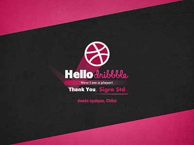 Hi Dribbble! chile debut dribbble hello iquique thanks