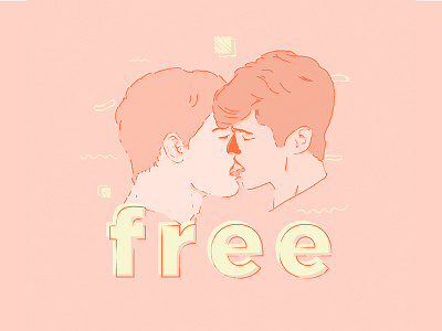 FREE artist draw drawing freedom illustration illustrationart illustrationoftheday paint painting pride pride2018 sketch